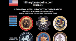 Desktop Screenshot of militarybrasscoins.com
