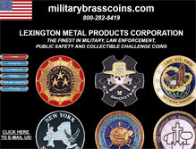 Tablet Screenshot of militarybrasscoins.com